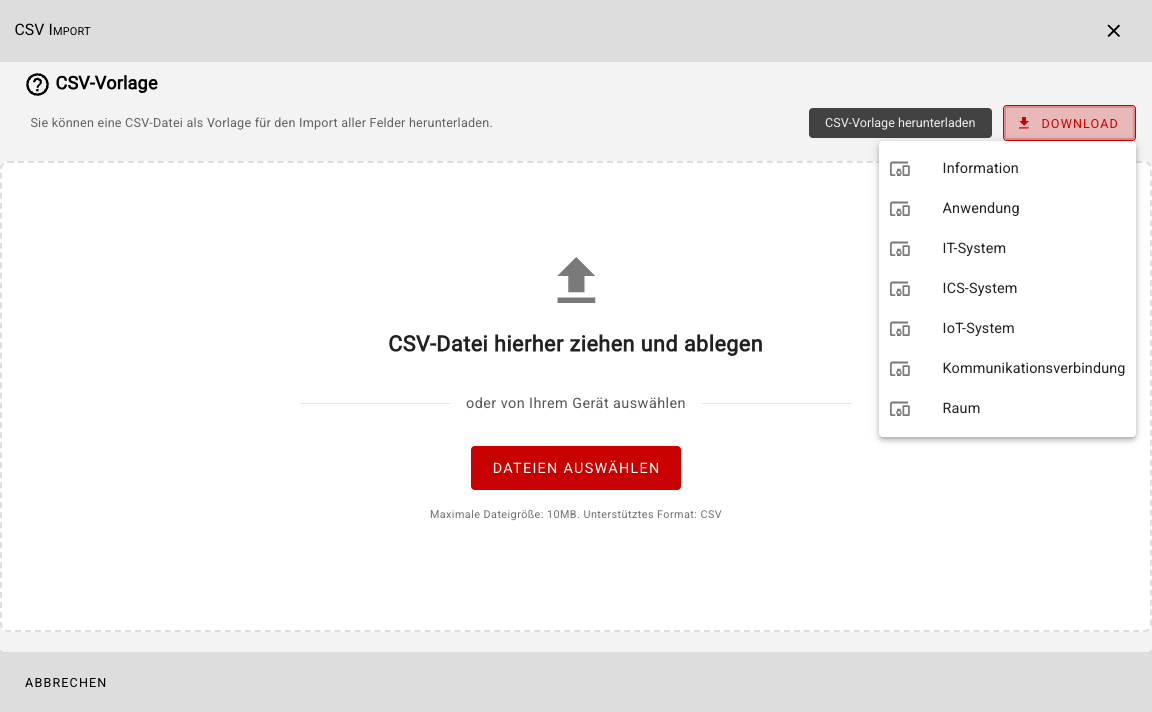 CSV-Beispieldatei