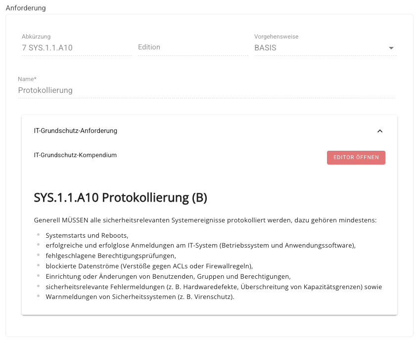 RI-Anforderung
