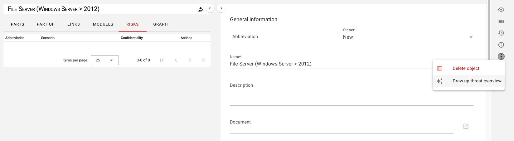 Create Threat Overview